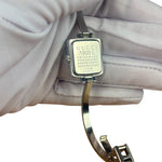 Gucci 1900L Square White Dial Bangle Band
