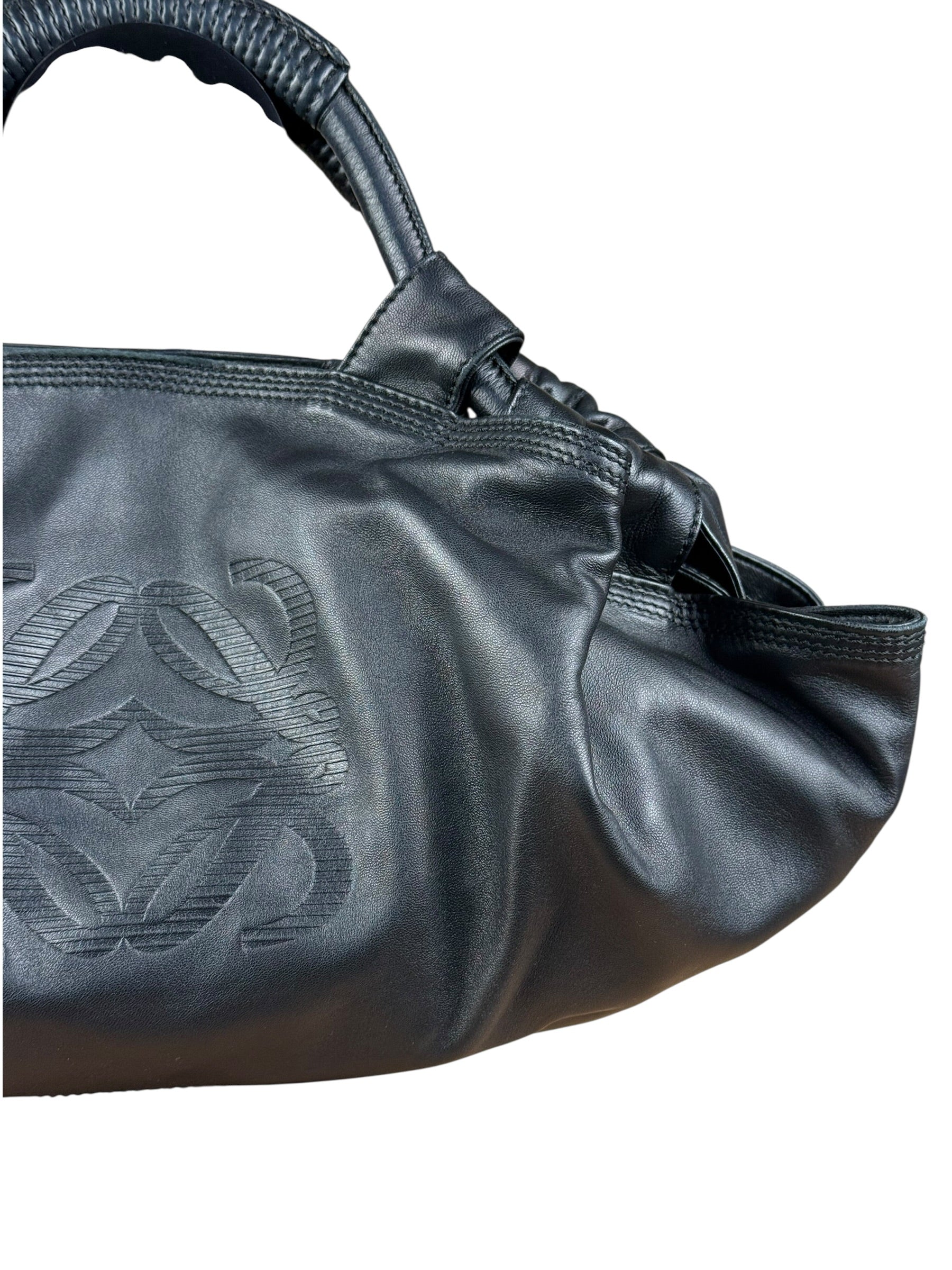 Loewe Black Leather Small Nappa Aire Handbag