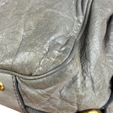 Miu Miu Green Vitello Leather Two-Way Bag