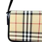 Burberrys Nova Check Flap Shoulder Bag