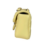Gucci Yellow Leather Matelasse Marmont Shoulder Bag
