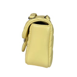 Gucci Yellow Leather Matelasse Marmont Shoulder Bag