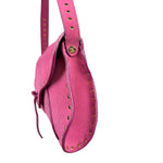 Celine Vintage Pink Suede Poulbot Shoulder Bag
