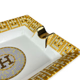 Hermes H Tiled Porcelain Ash Tray