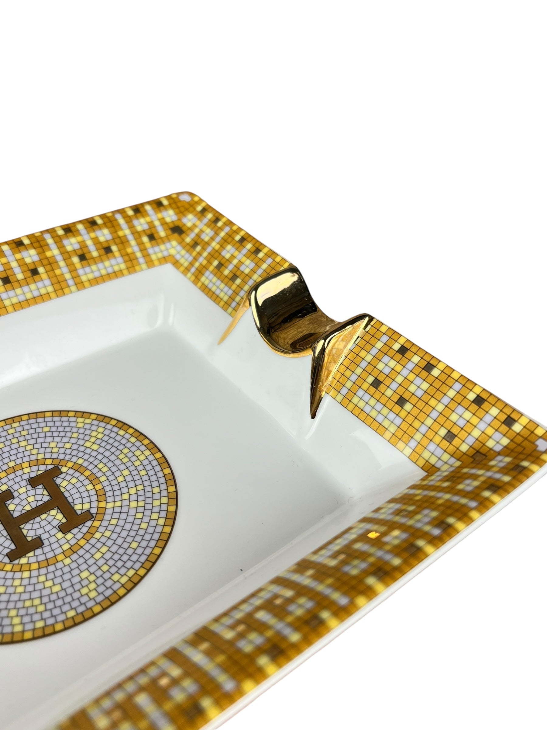 Hermes H Tiled Porcelain Ash Tray