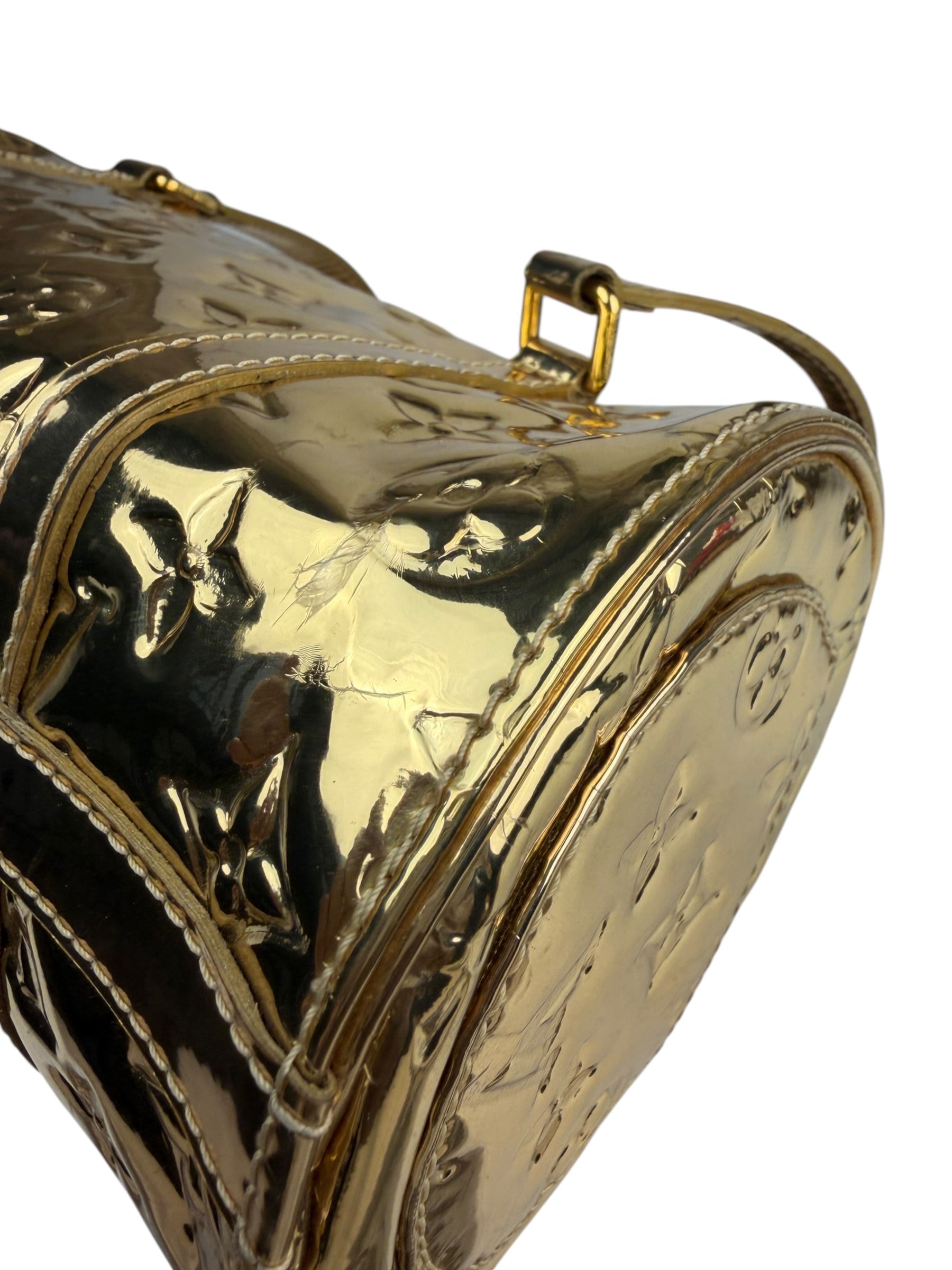 Louis Vuitton Metallic Gold Miroir Dore Papillon 25