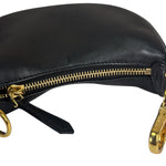Fendi Vintage Black Leather Nano Fendigraphy Two-Way Bag Replacement Chains