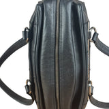 Chanel Black Leather Chocolate Bar Shoulder Bag 2004