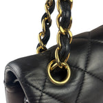 Chanel Black Lambskin Double Flap Bag 2017