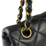 Chanel Black Lambskin Double Flap Bag 2017