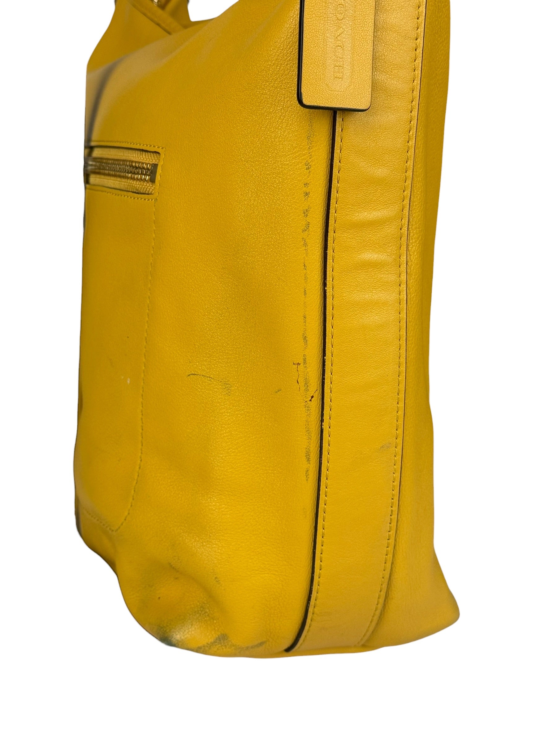 Coach Leather Legacy Sunflower Shoulder Bag