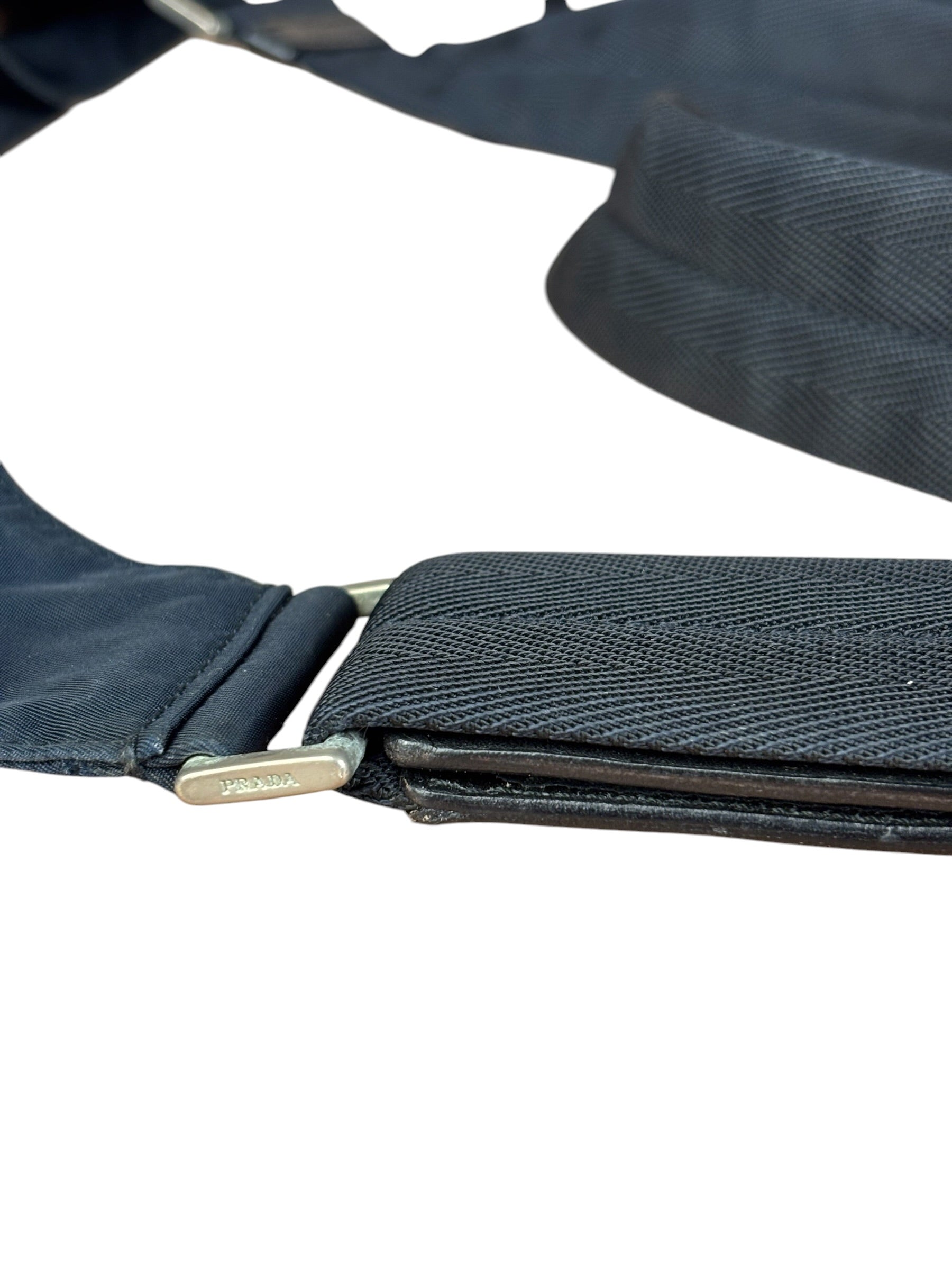 Prada Vintage Dark Navy Nylon Crossbody