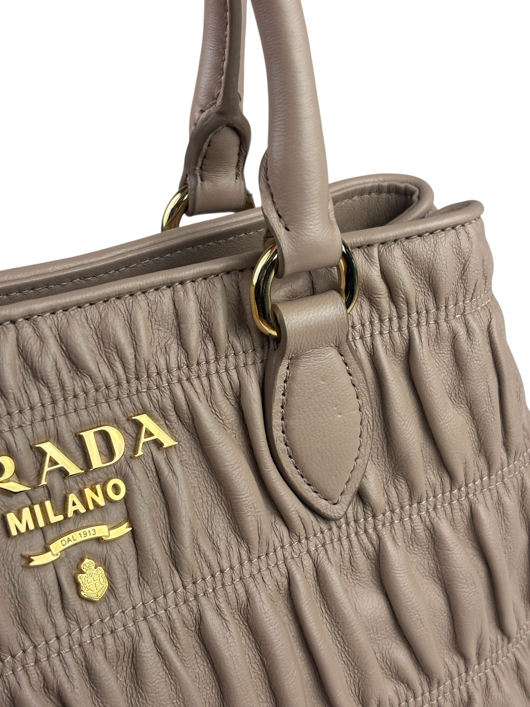 Prada Blush Pink  Gaufre Nappa Leather Two-Way Bag