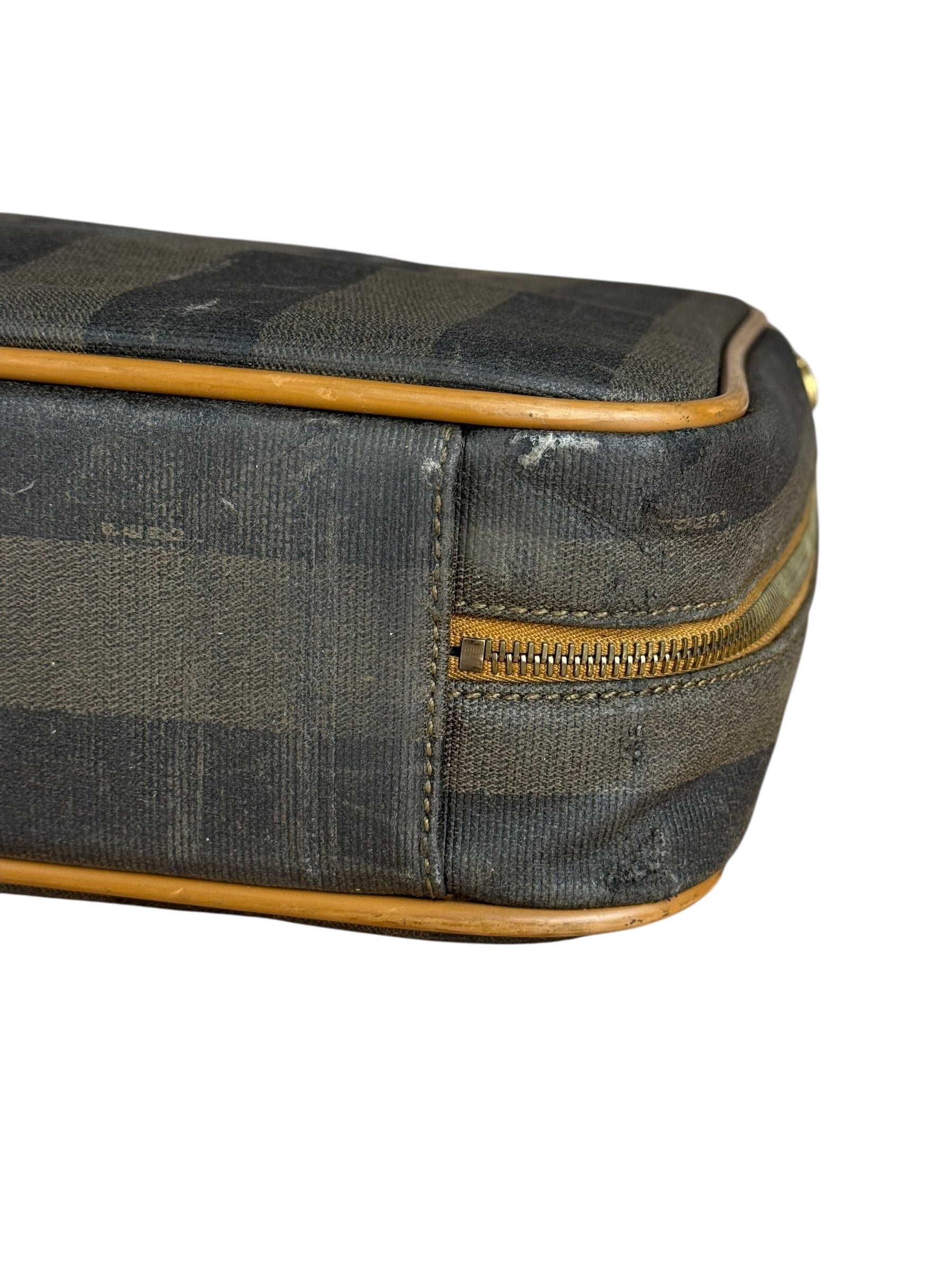 Fendi FF Vintage Striped Briefcase