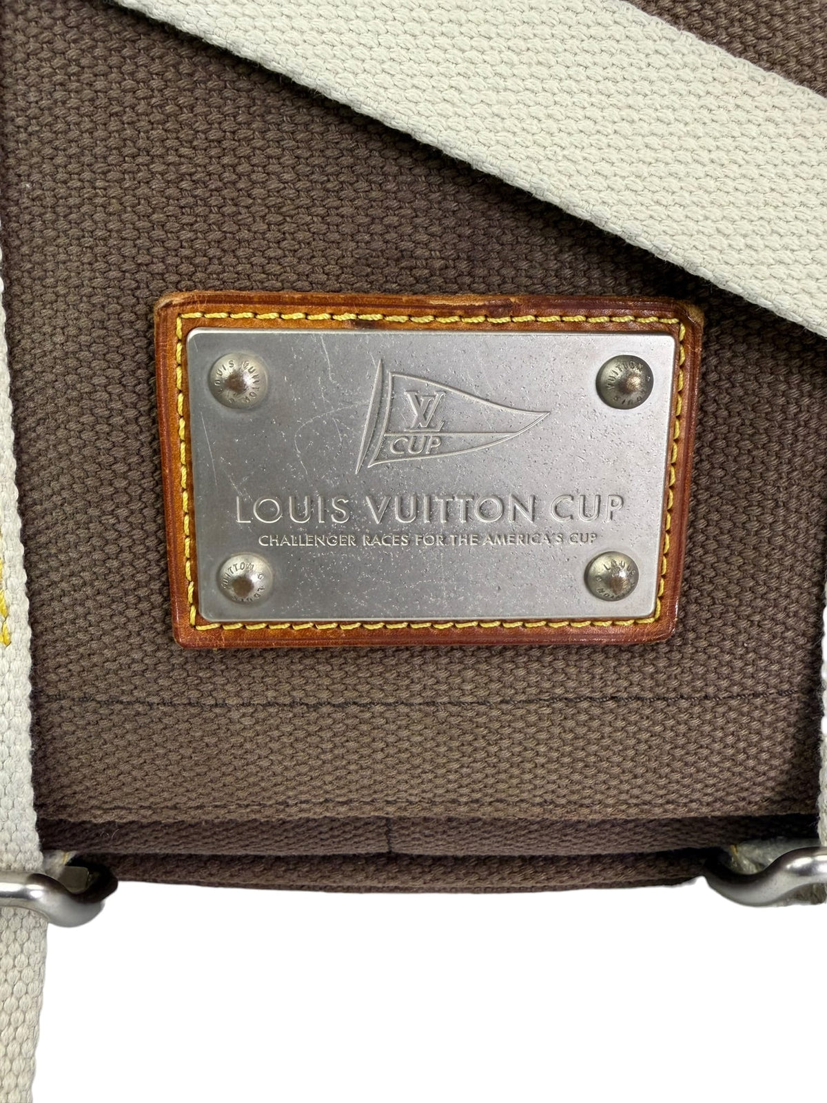 Louis Vuitton Brown Antigua Besace Flap Bag PM