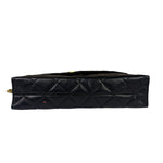Chanel Black Quilted Leather Envelope Flap Bag Early 90's