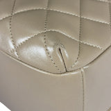 Chanel Beige Quilted Lambskin CC Trendy Bowling Bag 2017