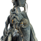 Balenciaga Denim Le Cagole Rhinestones Crossbody Bag
