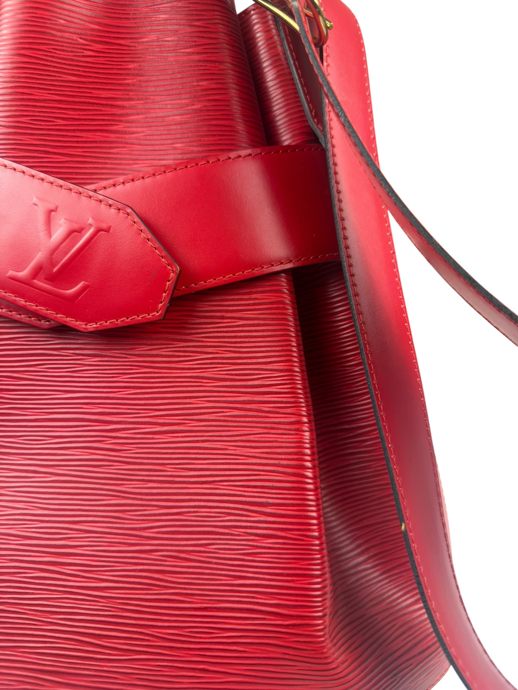 Louis Vuitton Red Epi Leather Castilian Sac D'Epaule Shoulder Bag