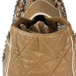 Chanel Camel Quilted Lambskin East-West Large Chain Tote 2008