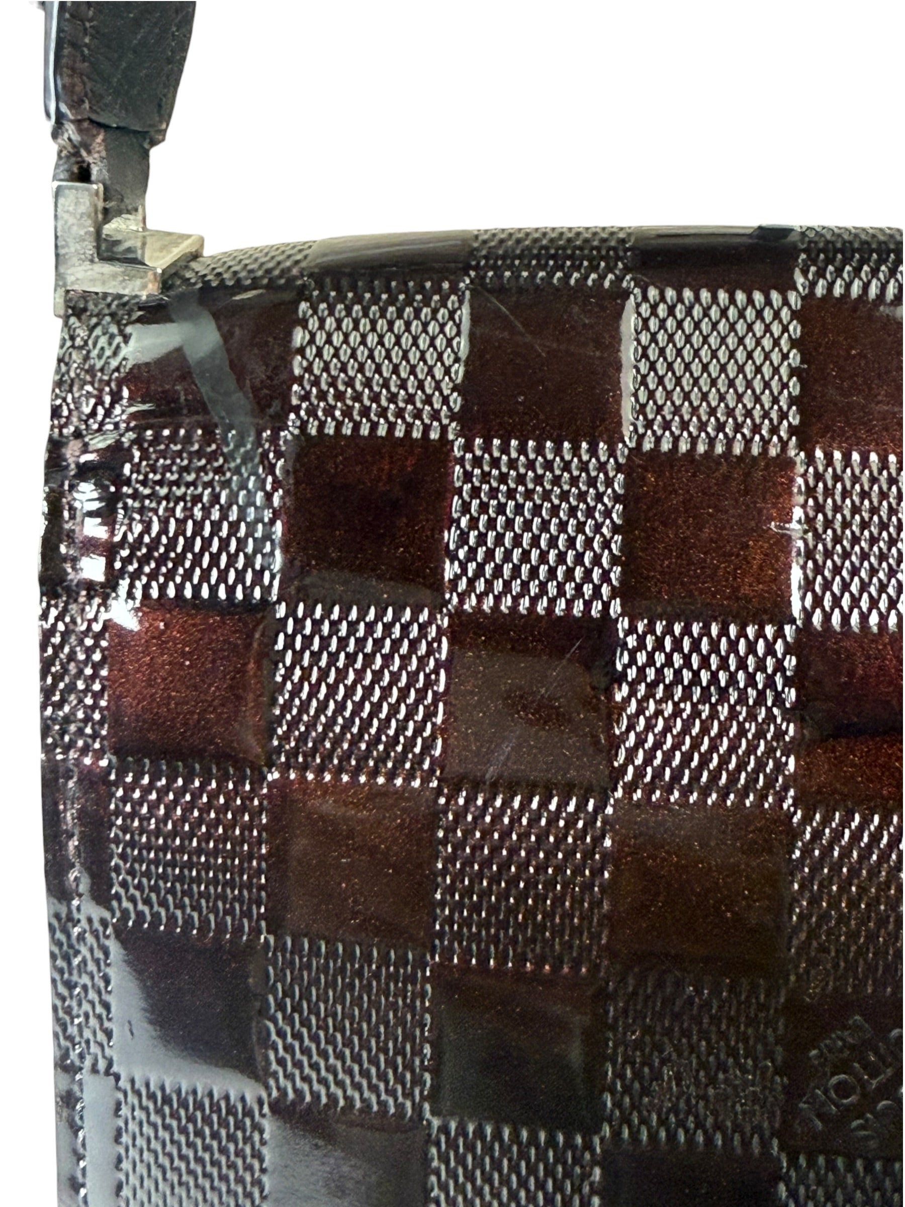 Louis Vuitton Amarante Damier Vernis Club Carmine Shoulder Bag