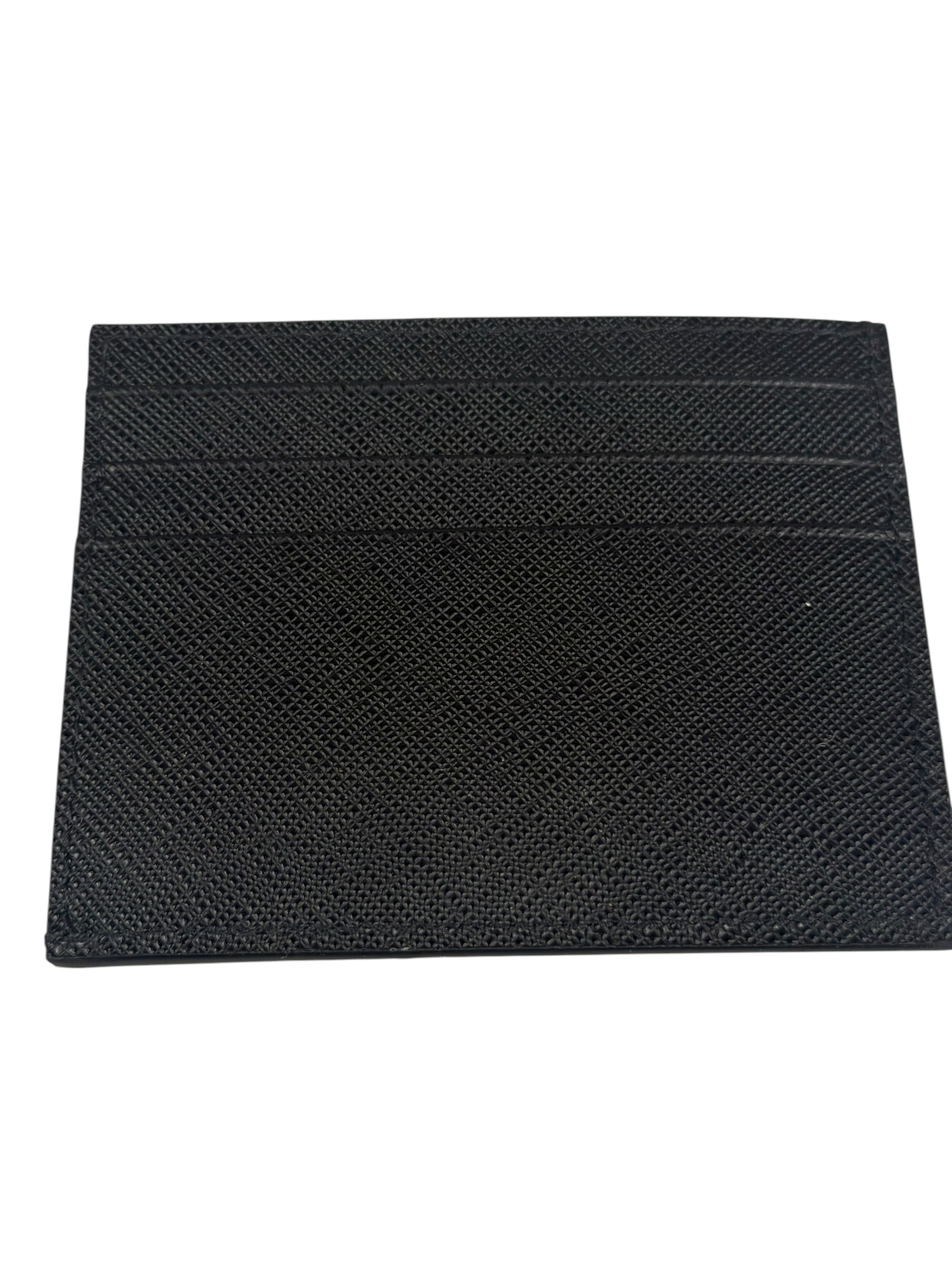 Prada Black Saffiano Leather Card Holder