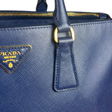 Prada Blue Galleria Saffiano Leather Tote