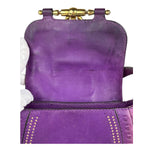 Gucci Vintage Purple Leather Small Snaffle Bit Shoulder Bag
