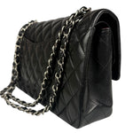Chanel Black Quilted Leather Classic Medium Double Flap Bag 2017