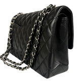 Chanel Black Quilted Leather Classic Medium Double Flap Bag 2017