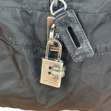 Prada Vintage Black Nylon Bowler Bag
