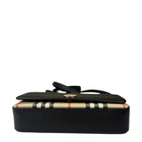 Burberry Black Leather Trim House Hampshire Crossbody