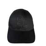 Saint Laurent Black SL Embroidered Baseball Cap