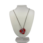 Chanel Vintage Heart CC Necklace