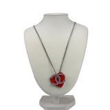 Chanel Vintage Heart CC Necklace