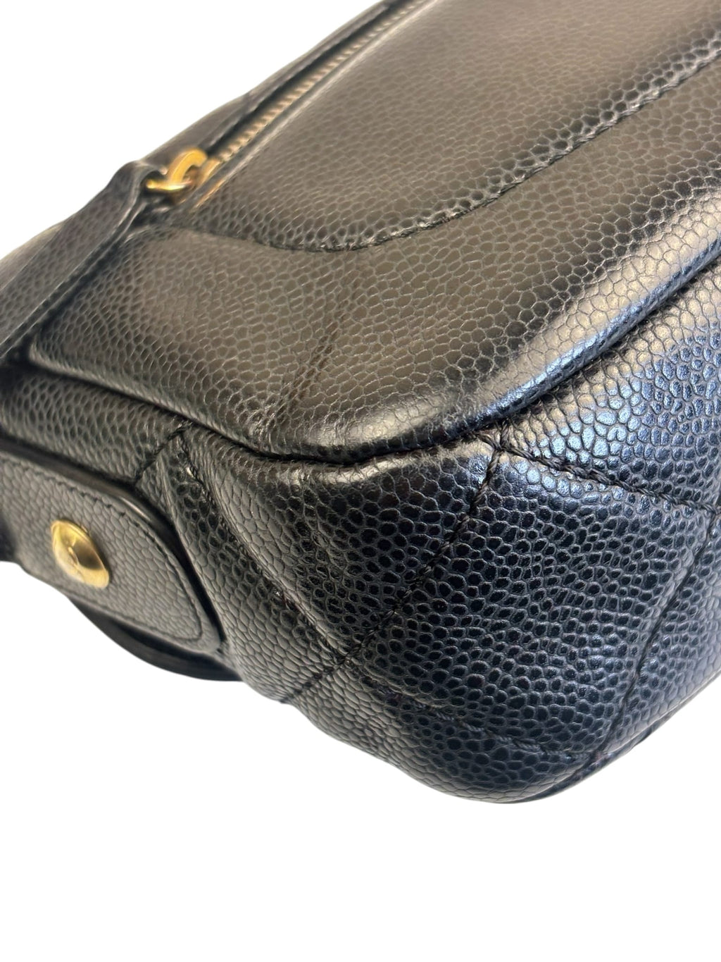 Chanel Black Caviar Quilted Leather Small Flap Bag 2021