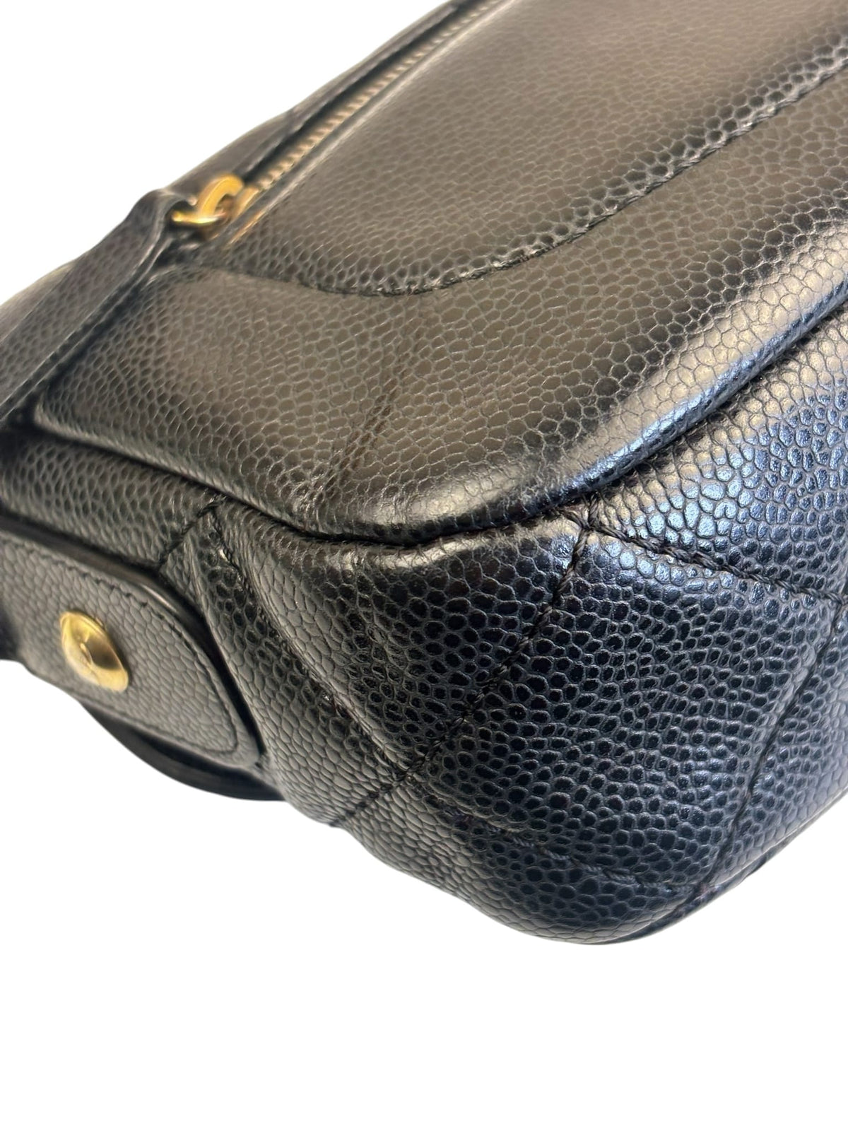 Chanel Black Caviar Quilted Leather Small Flap Bag 2021