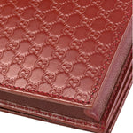 Gucci Red Micro GG Leather Crossbody Wallet