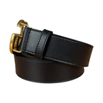 Gucci GG Black leather Belt