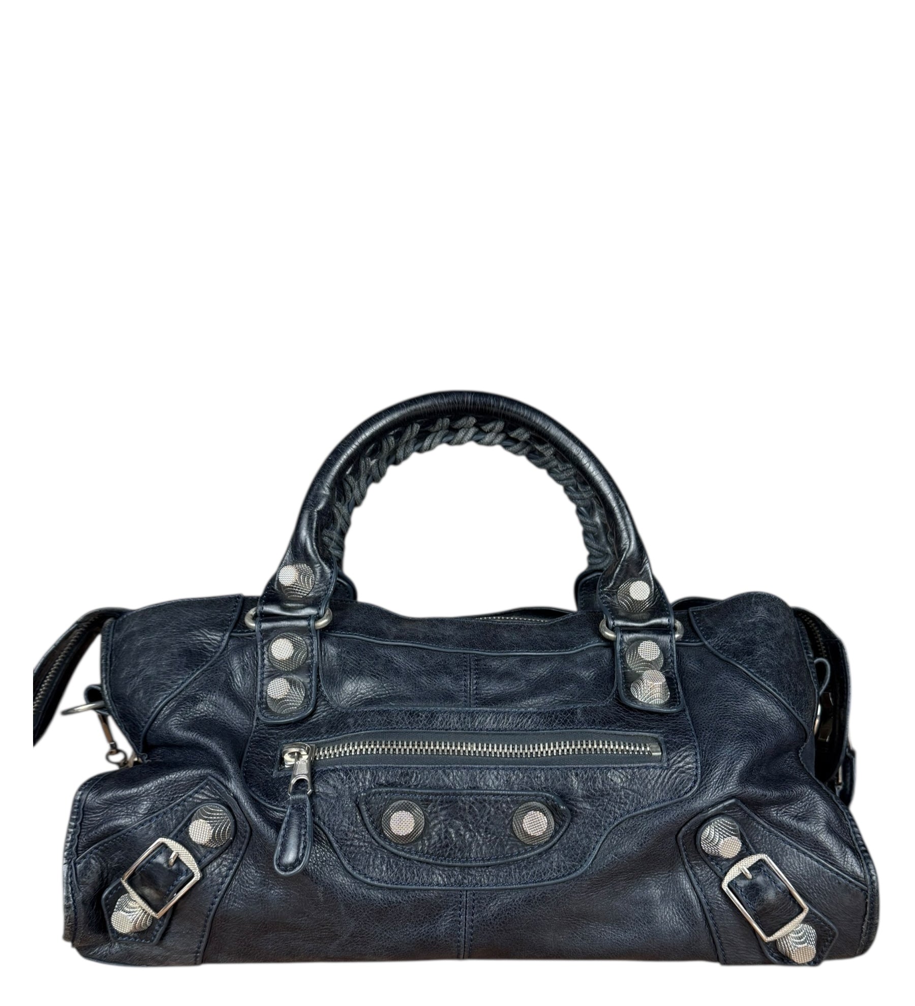 Balenciaga Navy M Le City Bag