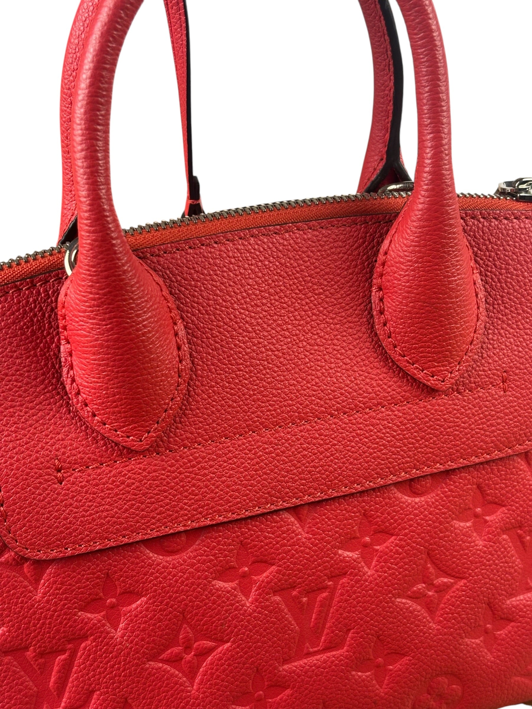 Louis Vuitton Red Monogram Empreinte Mini Pont-Neuf Two-Way Tote