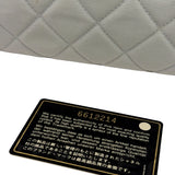 Chanel Grey Quilted Leather Trim Bowling Bag 2000