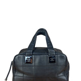 Chanel Black Chocolate Bar Bowling Hand Bag - 2003