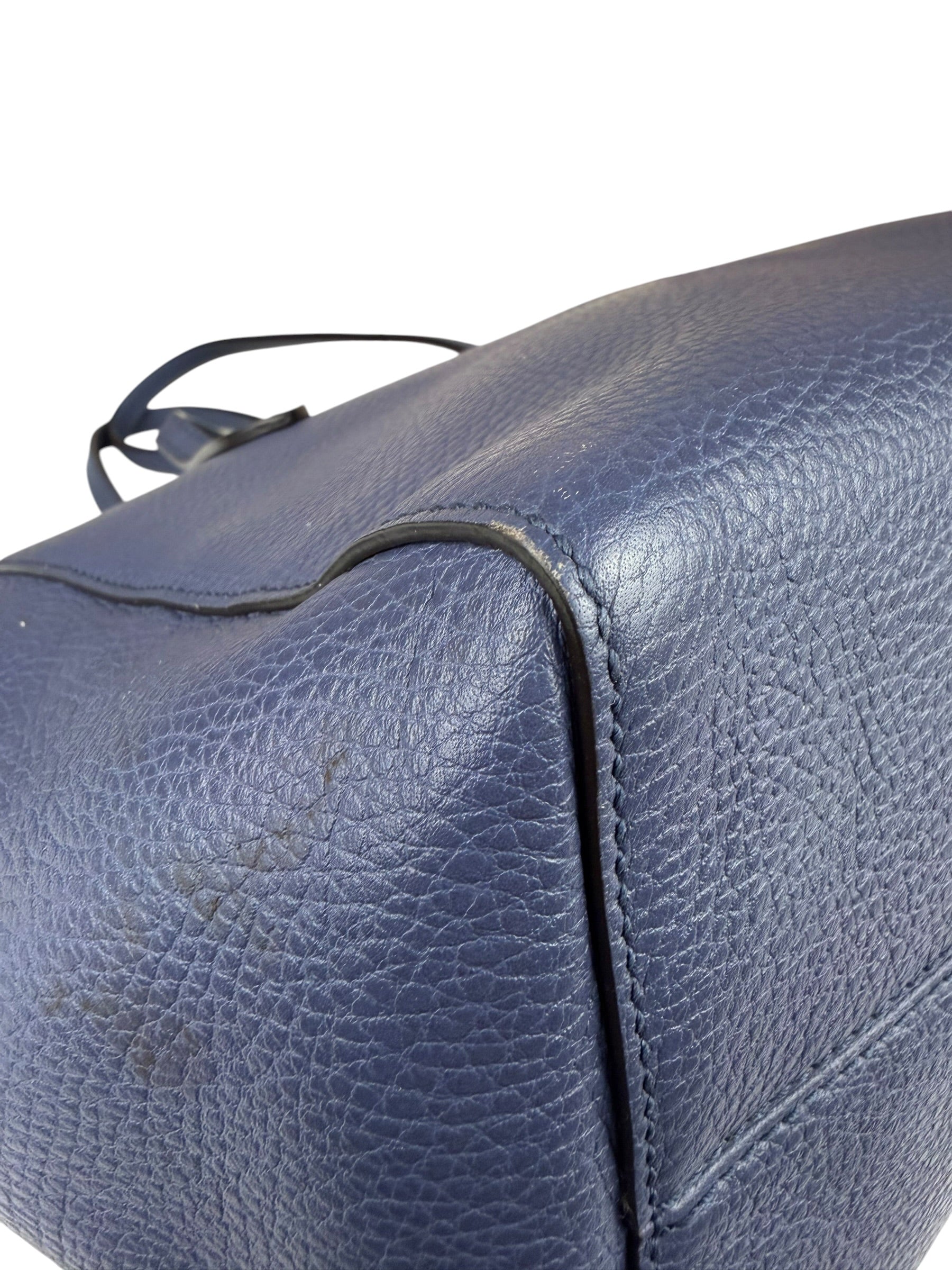 Gucci Navy Blue Swing Leather Tote Bag