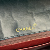Chanel Black Quilted Half Moon Flap Bag 1990