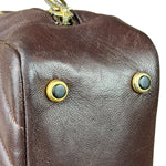 Chanel Burgundy Leather V Stitch Shoulder Bag 1990's
