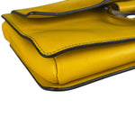 Chloé Suede/Calfskin Yellow Faye Shoulder Bag