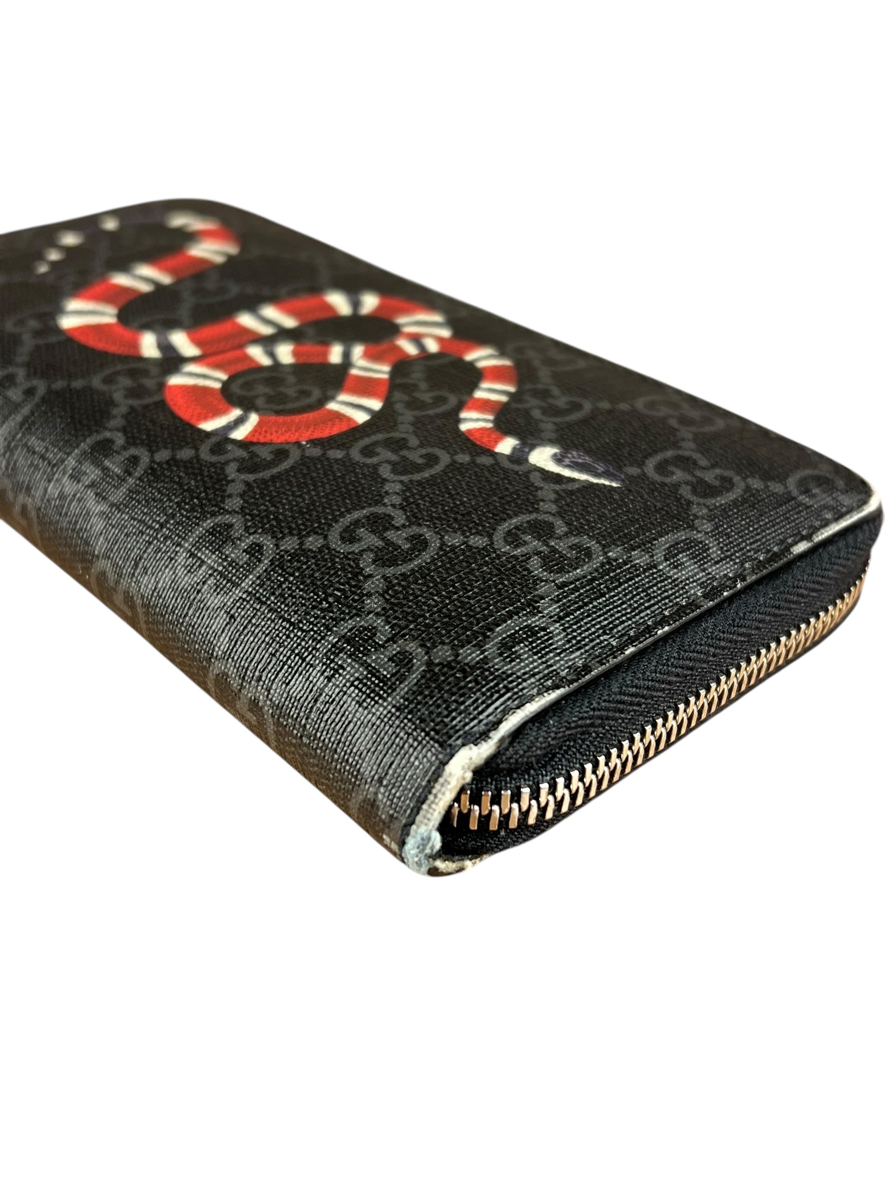 Gucci Kingsnake GG Zippy Wallet