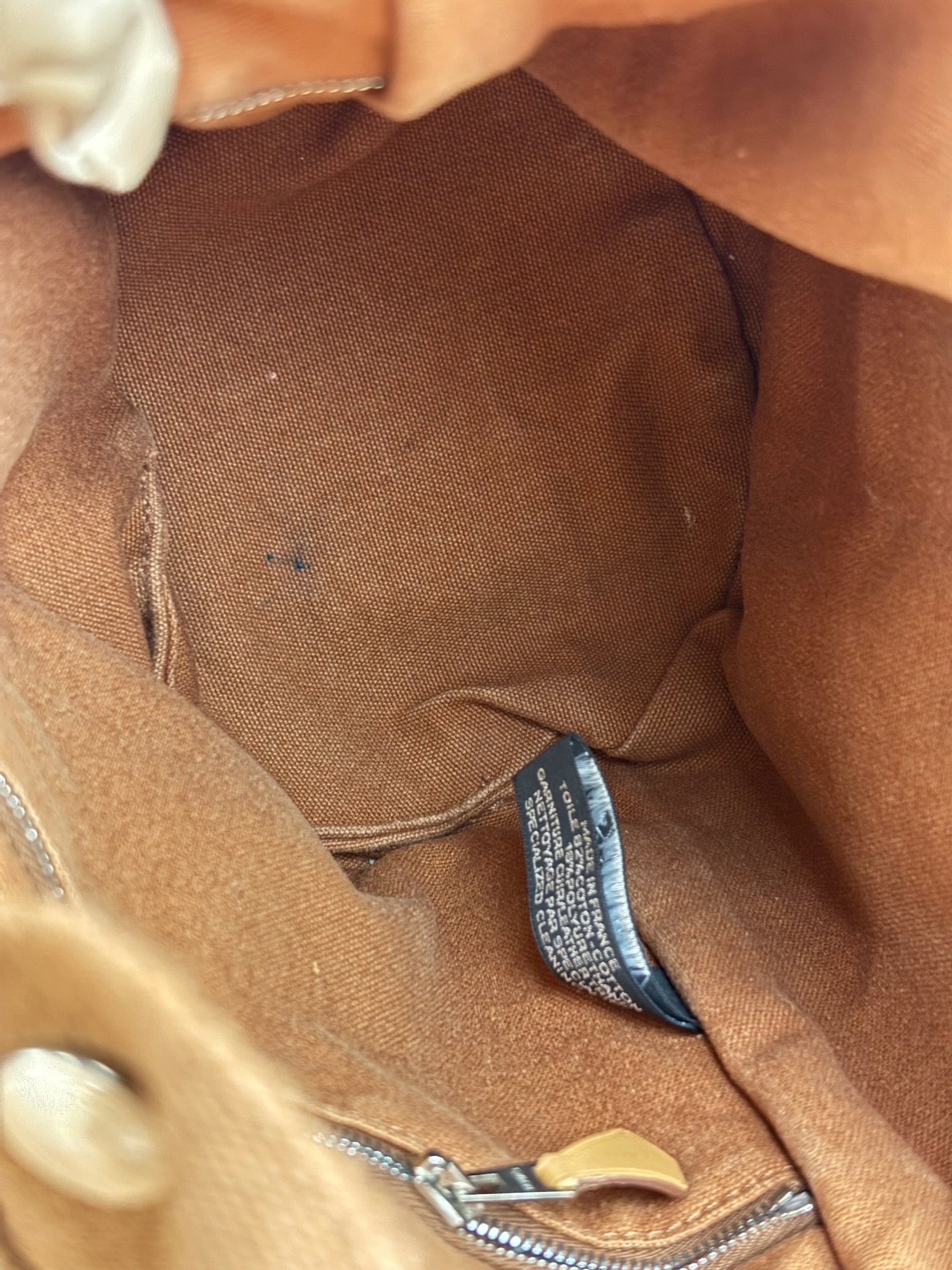 Hermes Vintage Brown Toile Saxo PM