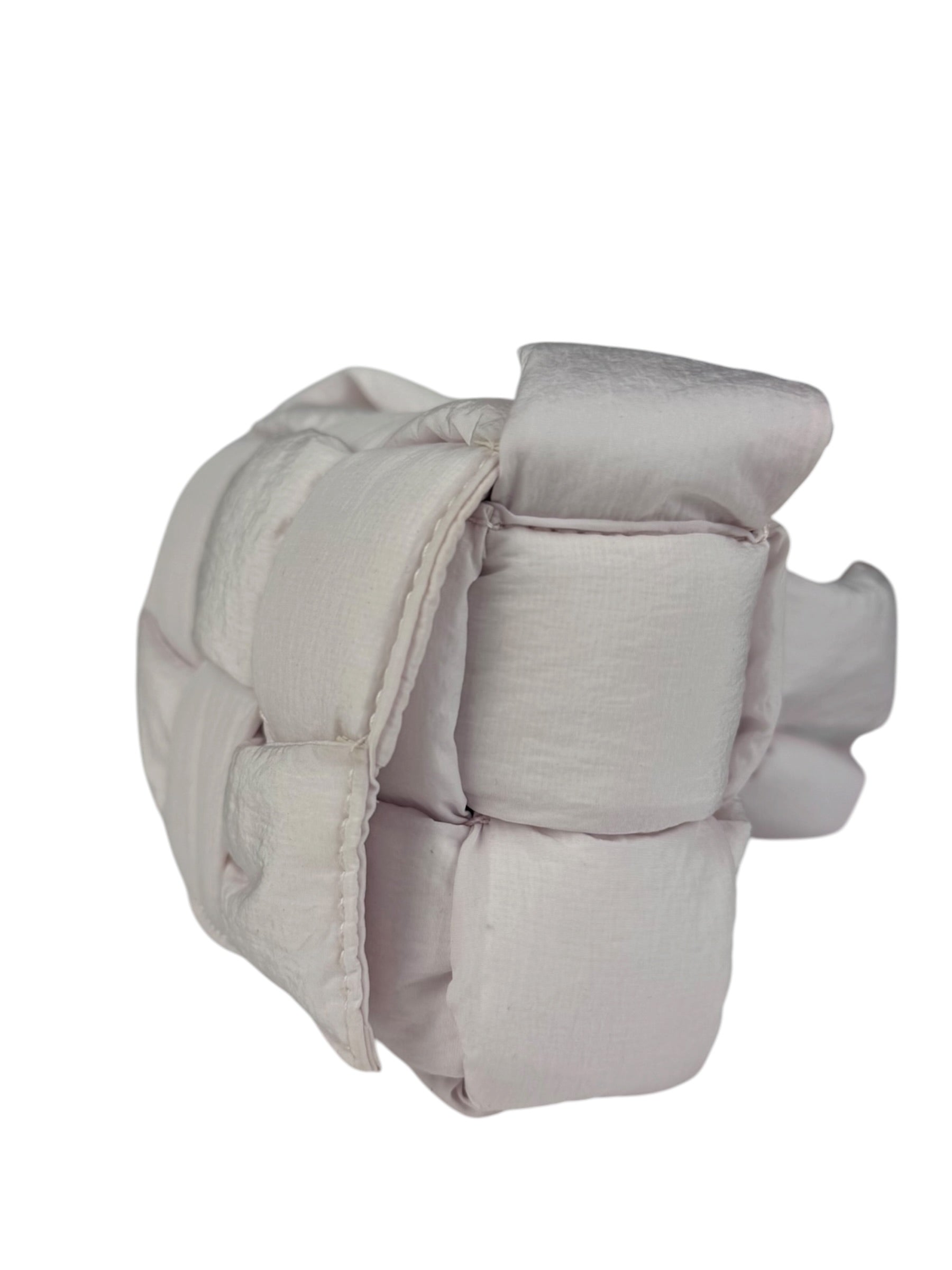 Bottega Veneta Light Pink Mini Padded Nylon Cassette Bag